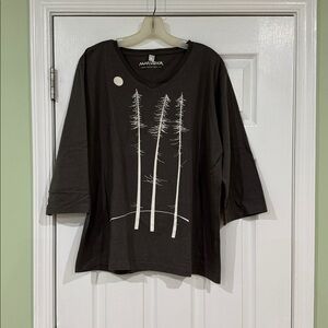 Marushka Grey Graphic T-Shirt